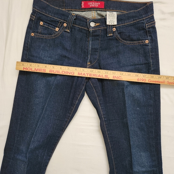 Vintage Levi Strauss & Co. 513 Low Slouch Stretch Ladies Bootcut/ Flare Jeans - Picture 4 of 9